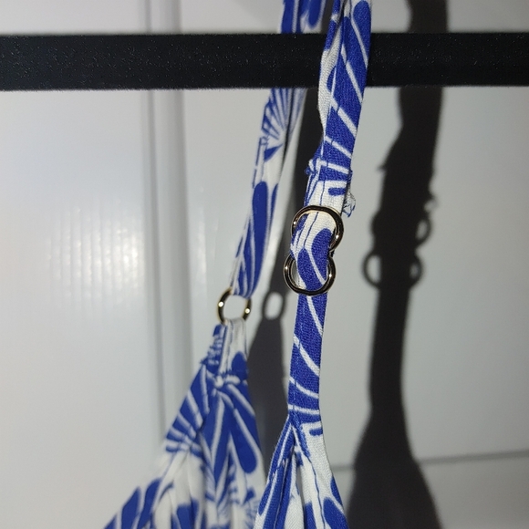 Kate Spade Blue and White Patterned Maxi Cover Up, Size Small - Picture 7 of 9